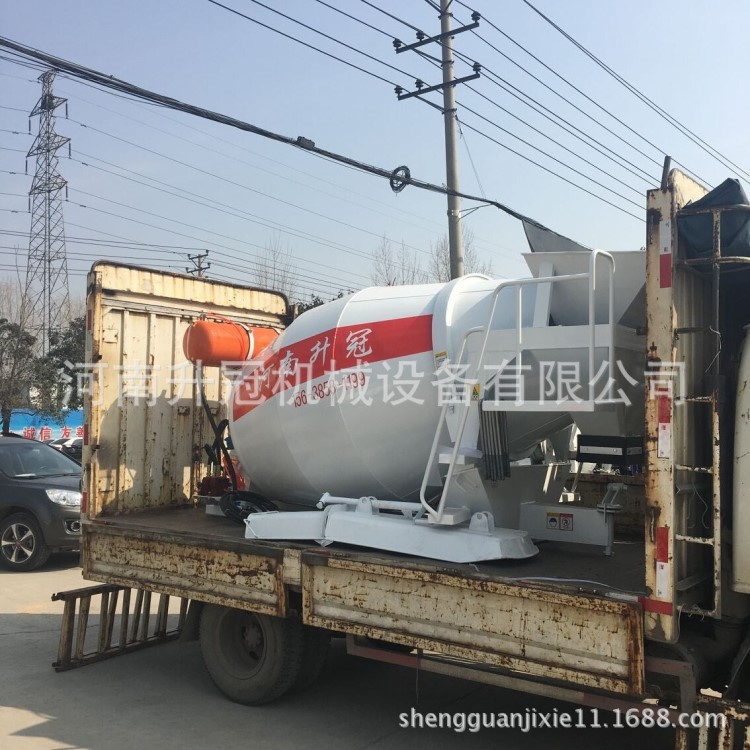 小型混凝土罐车 4方湿料砂浆运输车 混凝土搅拌输送罐