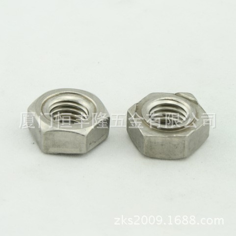 304不锈钢六角焊接螺母点焊螺帽DIN929 HEXAGON WELD NUT