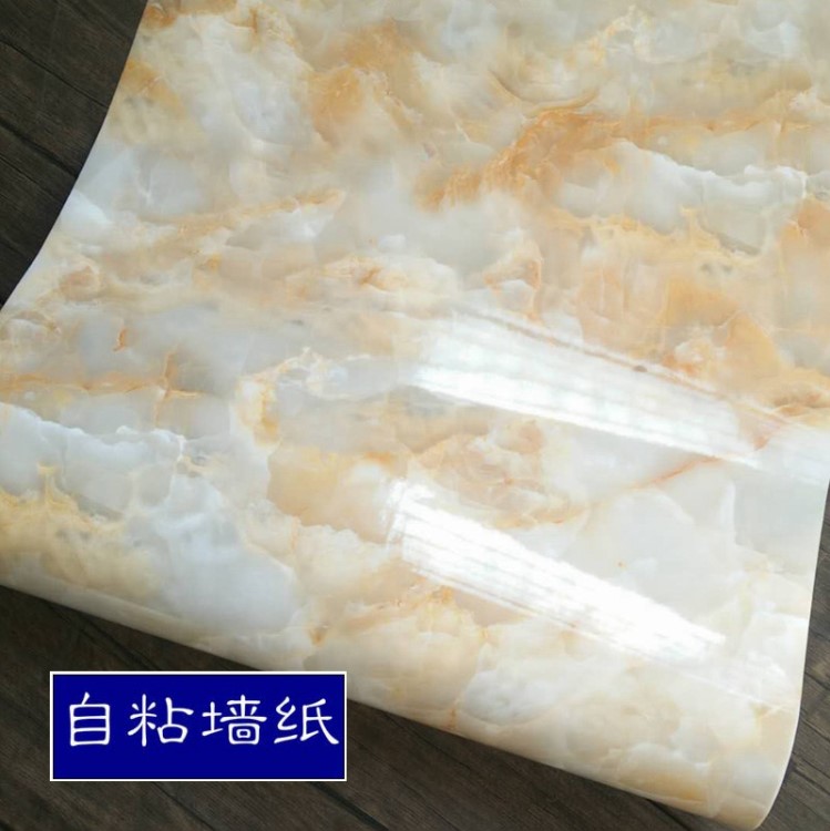 墙纸壁纸自粘 家居彩装膜 大理石纹贴纸 家具翻新纸 防水厨房贴纸