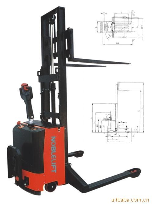 CK1230全电动堆高车、高起升车、电动叉车 液压升高车