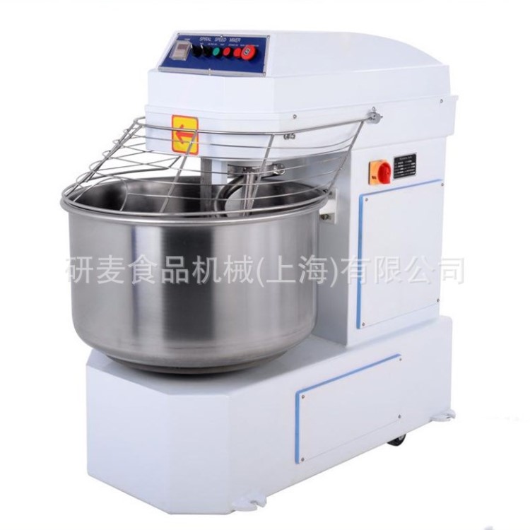 120L大型和面机商用面粉搅拌机双速双动不锈钢和面机