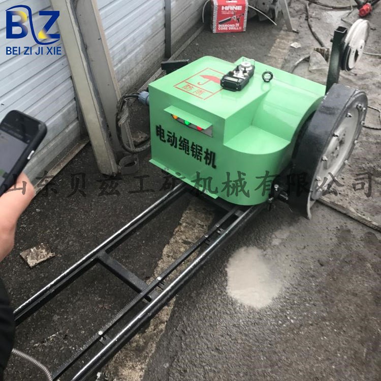 电动绳锯机 大理石钢筋剪力墙电动切割绳锯机22KW无线遥控