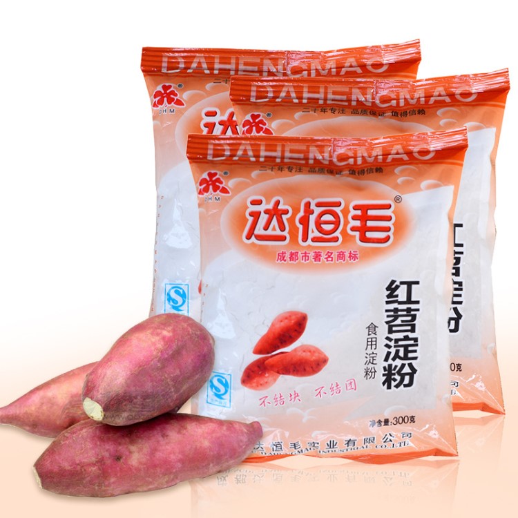 达恒毛红苕淀粉300g/袋食用红薯原料玉米豌豆粉嫩肉粉食用淀粉