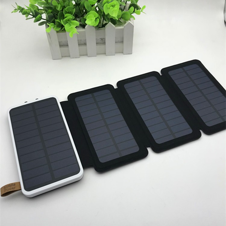 厂家直销solar power bank 天能多叠太阳能移动电源太阳能充电宝