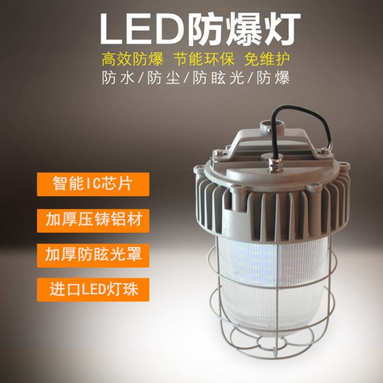 供应 LED防爆三防灯50W 80W防眩泛光灯吸顶式护栏式电厂平台灯