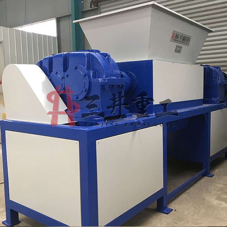 玩具工厂塑胶废料塑料垃圾大型双轴破碎机 环保回收用双轴破碎机