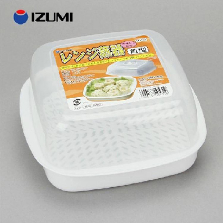 日本原装IZUM饭盒日式便当盒食品储藏盒子微波炉加热蒸盒批发