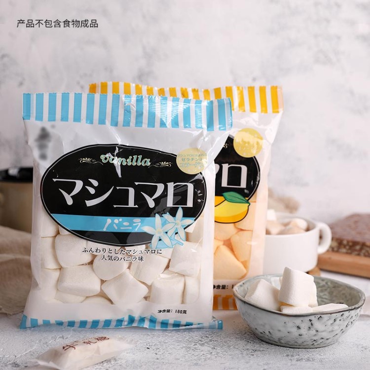 无极岛棉花糖180g diy手工牛轧糖雪花酥烘焙材料 糖果伴侣30包/箱