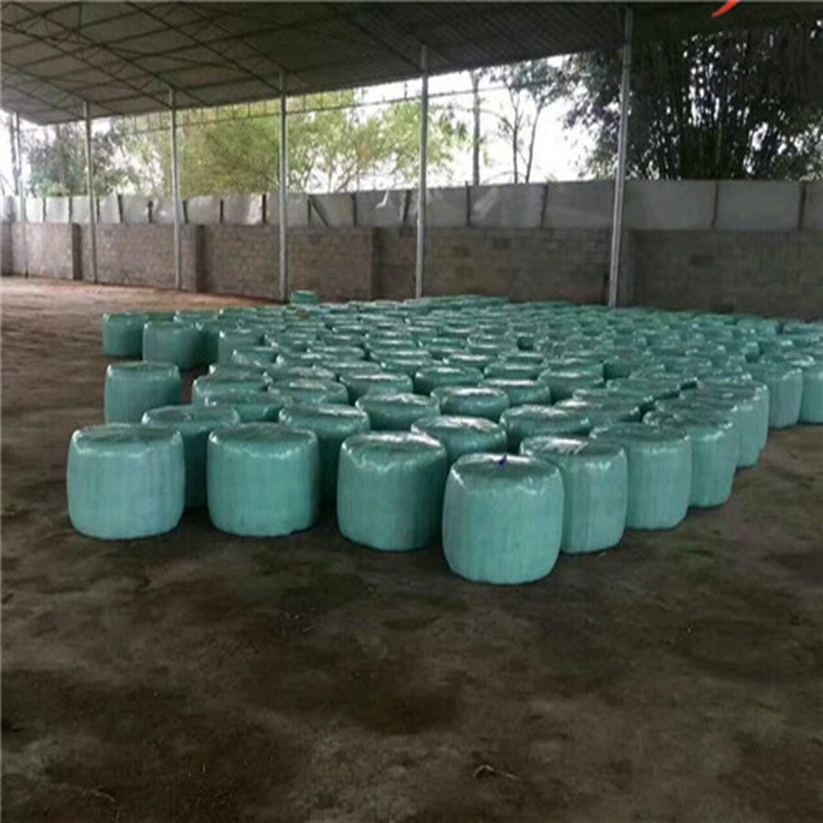 苜蓿燕麦草专用打包牧草膜 青储打包裹包机膜价格 新疆内蒙牧草膜