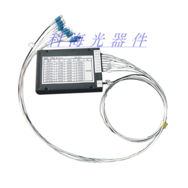 波分复用器 CWDM 1x8路通道光纤波分复用器 粗波分复用器