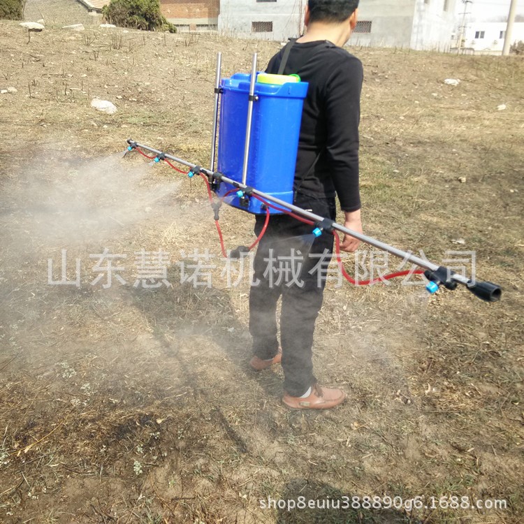 慧诺背负式多喷头喷雾器电动支架型大棚打药机智能花卉喷药机