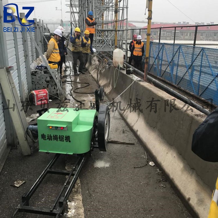 贝兹BZ-S15万向轮绳锯机 大理石切割机 泰山石敢当电动绳锯机