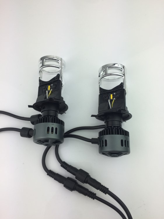 H4LED透镜 聚光LED H4双光透镜