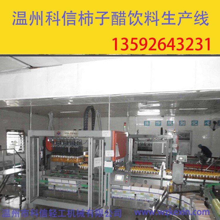 全自动柿子醋饮料生产线 饮料加工工艺 小型饮料灌装制作设备厂家