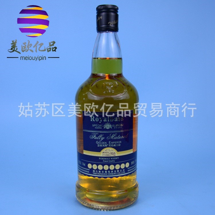 批发兼零售 国产洋酒 贝斯 美乐威士忌 700ml KTV酒吧