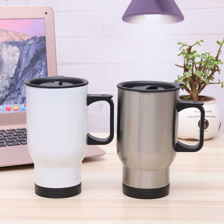 sublimation travle mug 空白热转印涂层汽车杯定制热升华照片杯