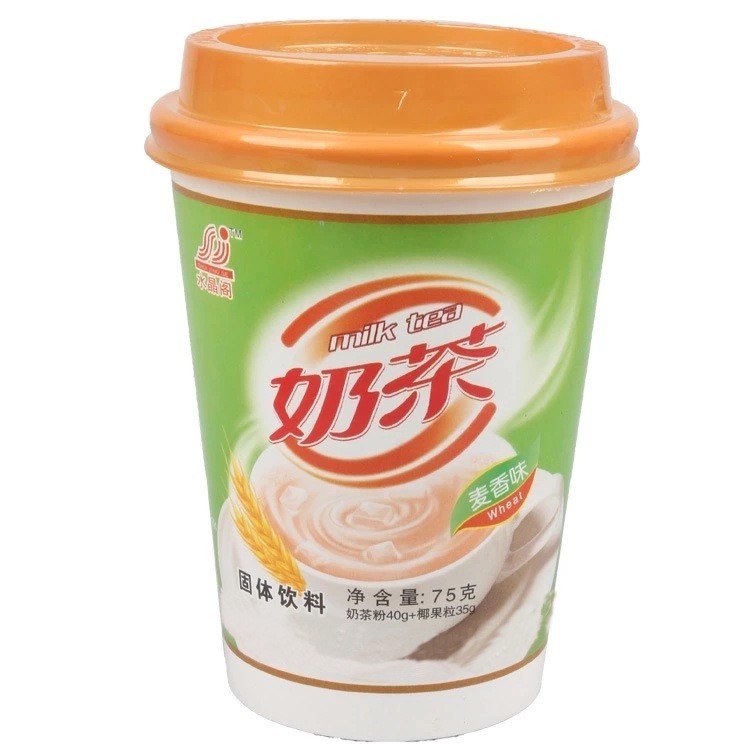 【产品】水晶阁杯装奶茶30杯*75克混合装8月份生产