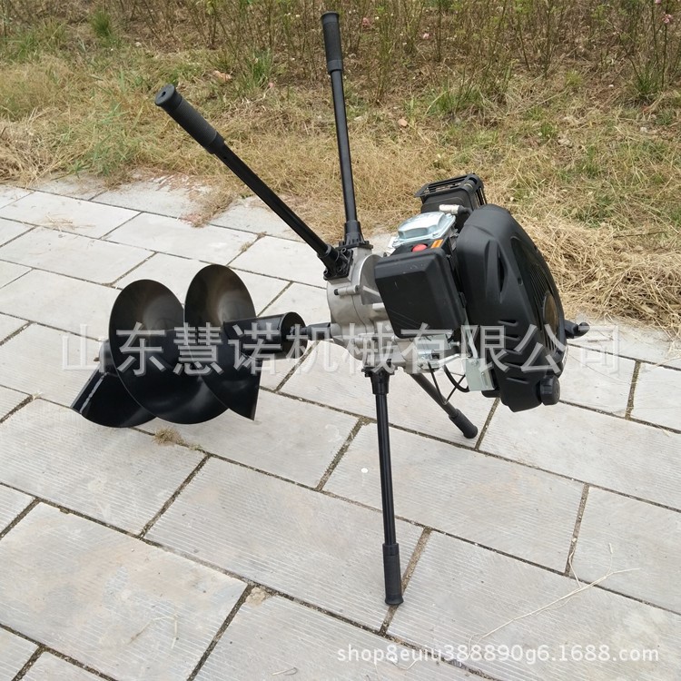 生产蔬菜大棚柱子挖坑机大马力电线杆打窝机建设打桩机