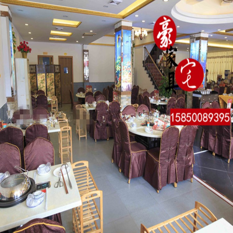 饭店大理石餐桌 大理石火锅桌子 蒸汽火锅桌 酒店火锅餐台火锅桌