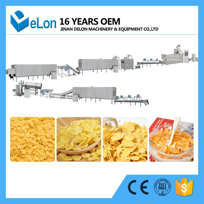DL70玉米片生产线 玉米片加工设备 膨化休闲食品生产机械