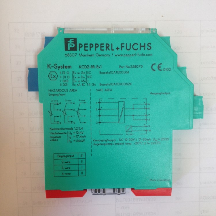 KCD2-RR-EX1热电阻栅，德国倍加福