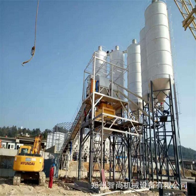 率免基础式HZS25干粉砂浆搅拌站 多功能砂浆搅拌站供应