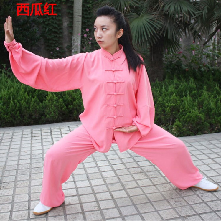 中老年男棉麻太极服女春夏中国风太极拳服装中年武术练功服男批发