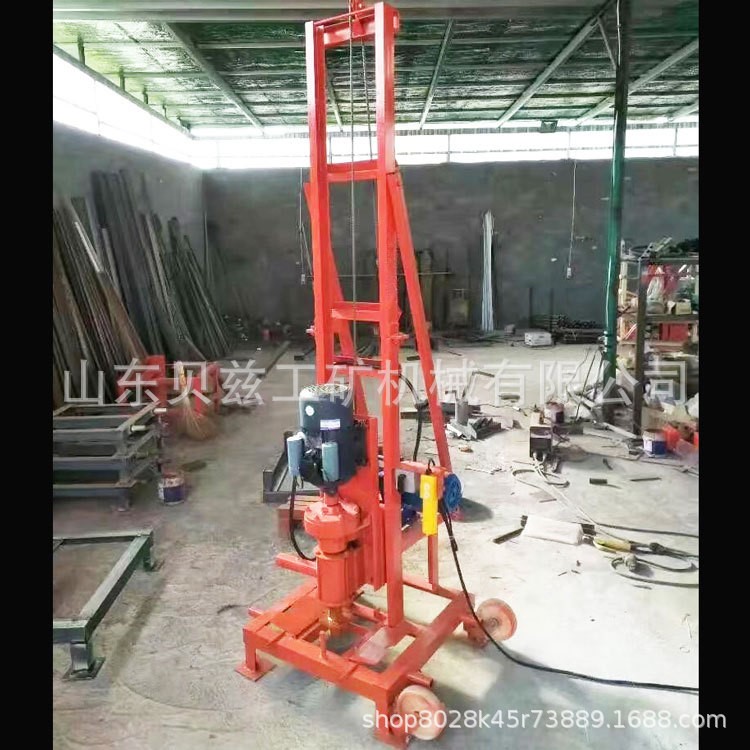 低价销售家用农用小型水井钻机 折叠式钻井设备 百米打井钻井机械
