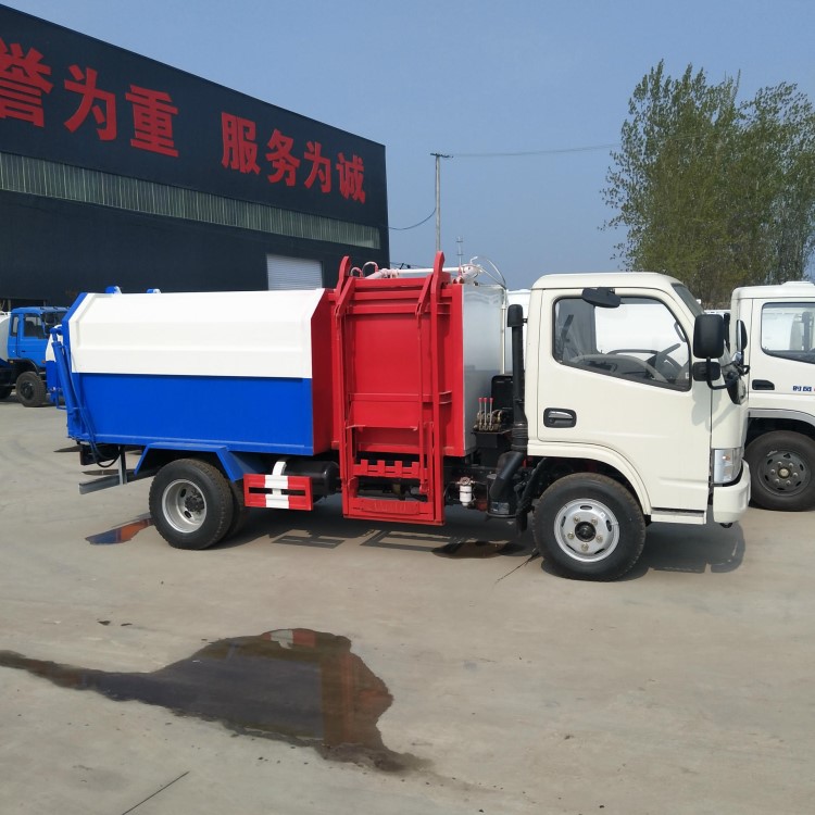 厂家直销挂桶式垃圾车 压缩式垃圾车 钩臂式垃圾车 垃圾箱出售