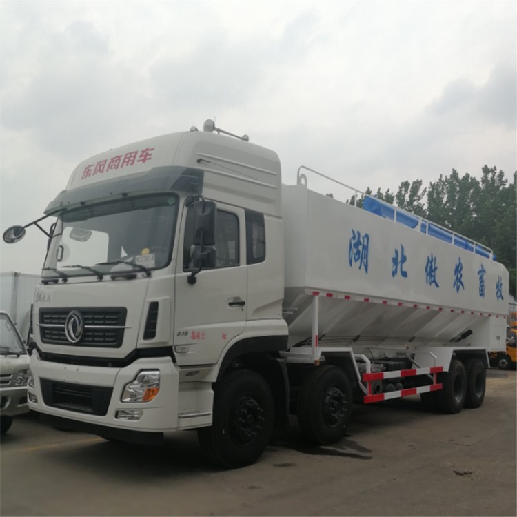 程力威牌CLW5311ZSLD5型散装饲料运输车 20吨东风天龙散装饲料车