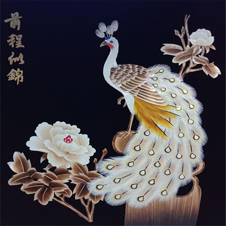 批发精美家居装饰麦秆画 中国传统民间艺术工艺礼品麦草画