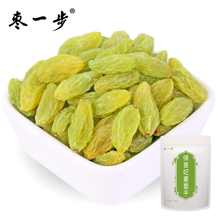 绿香妃葡萄干500g大颗提子干新疆吐鲁番特产干果袋装零食批发代理