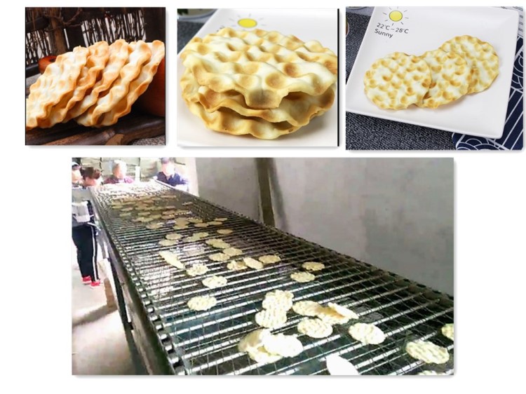 全自动小型石头饼石子馍片成型烘烤整套生产线设备机器制造厂家