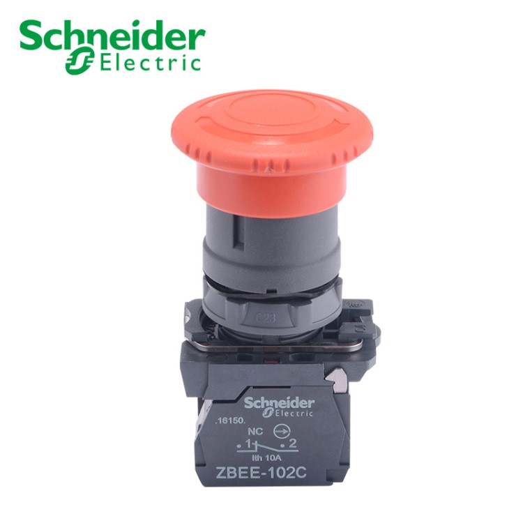 施耐德Schneider 急停按钮开关 22mm 旋转复位 XBS542C 1常闭