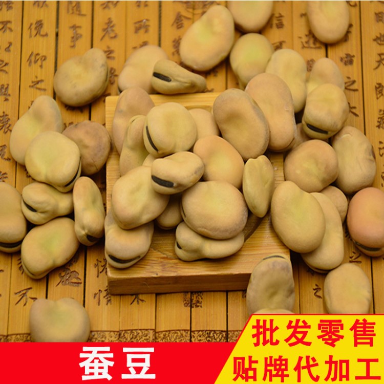 五谷杂粮批发零售生蚕豆兰花豆原料干蚕豆OEM小包装贴牌代加工