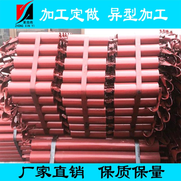 厂家生产三连串托辊 矿用无动力托辊 耐磨三联托辊组加工