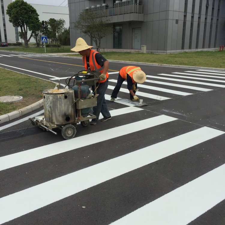 道路划线、划线施工、路标路牌制作 交通标线 双组份标线施工