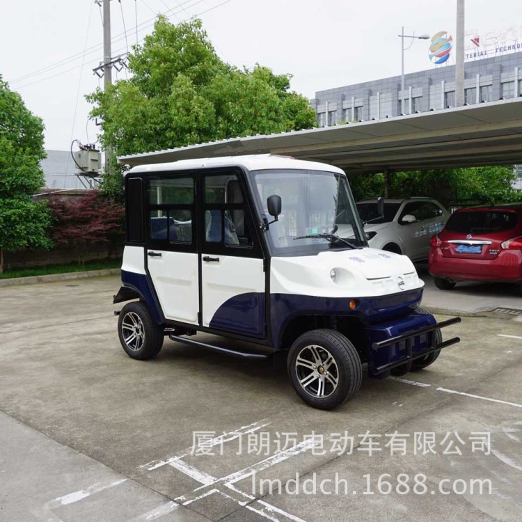朗迈5座小区巡逻电瓶车 可带空调电动巡逻车 漳州宁德巡逻车厂家