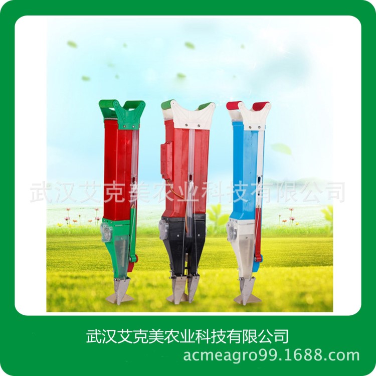 手提自动便携式大豆施肥机花生黄豆单筒双筒 双筒玉米播种施肥器