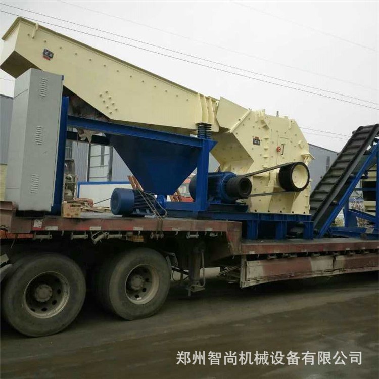 轮胎式移动破碎站先碎后筛工艺灵活 细碎筛分制砂移动破碎站价格