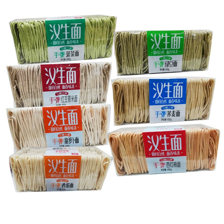 河南口味 汉生手弹面400g 手工制作回归自然 面香味来拉面批发