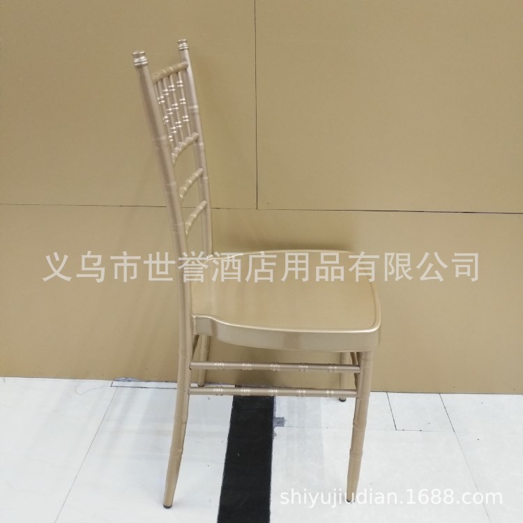 宁波外贸金属竹节椅定做酒店宴会餐椅户外婚礼椅子婚庆出租宴会椅