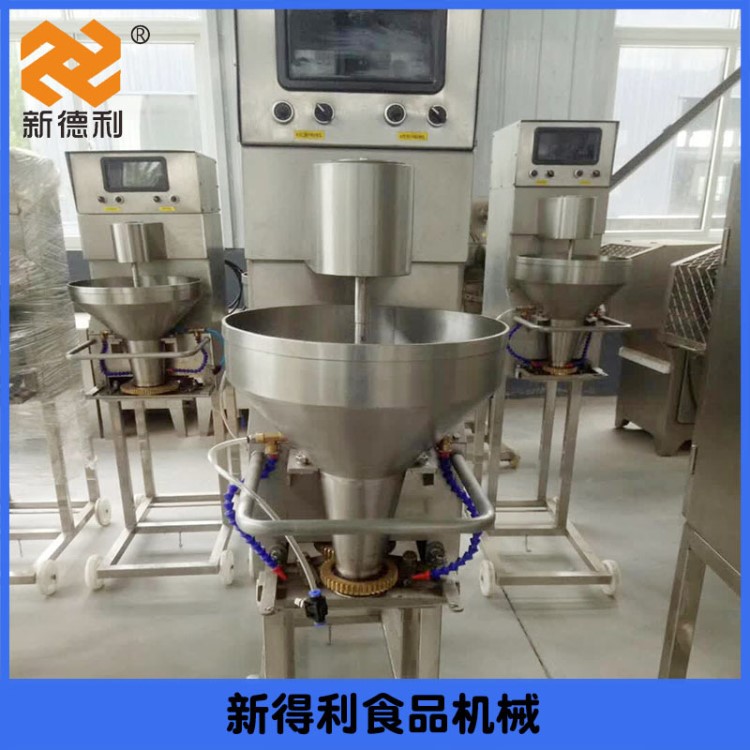 新品热卖新德利牌肉丸机变频海鲜蔬菜丸子机商用不锈钢丸子机批发