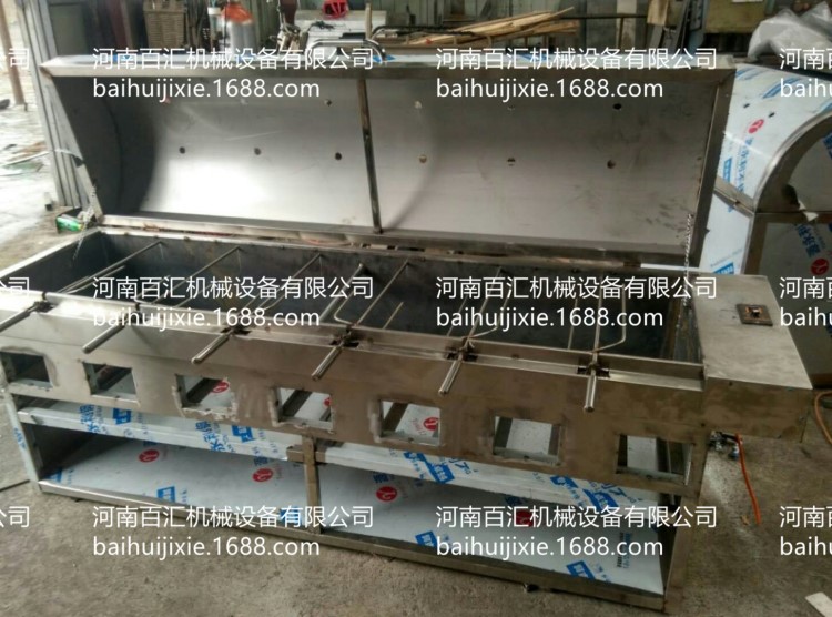 全自动翻转旋转烤羊机子无烟烤羊腿炉子烧烤炉子羊排无烟烤全羊炉