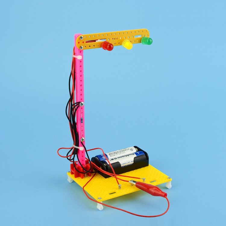探梦 交通红绿灯科技小制作 DIY创意小发明 小学生科学实验玩具