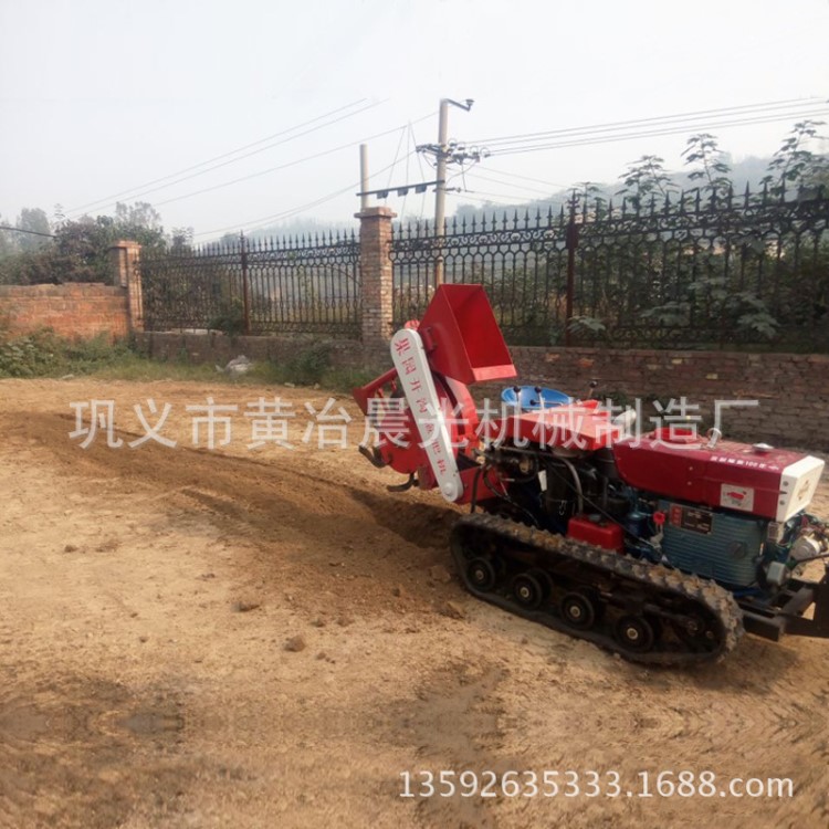 晨光多功能果园管理机 农业机械小型果园开沟机 果园履带耕作机