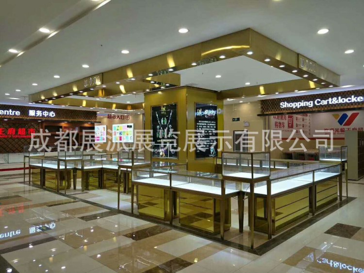 珠宝展柜型材珠宝柜台展柜铝合金珠宝柜铝合金型材批发珠宝柜定做