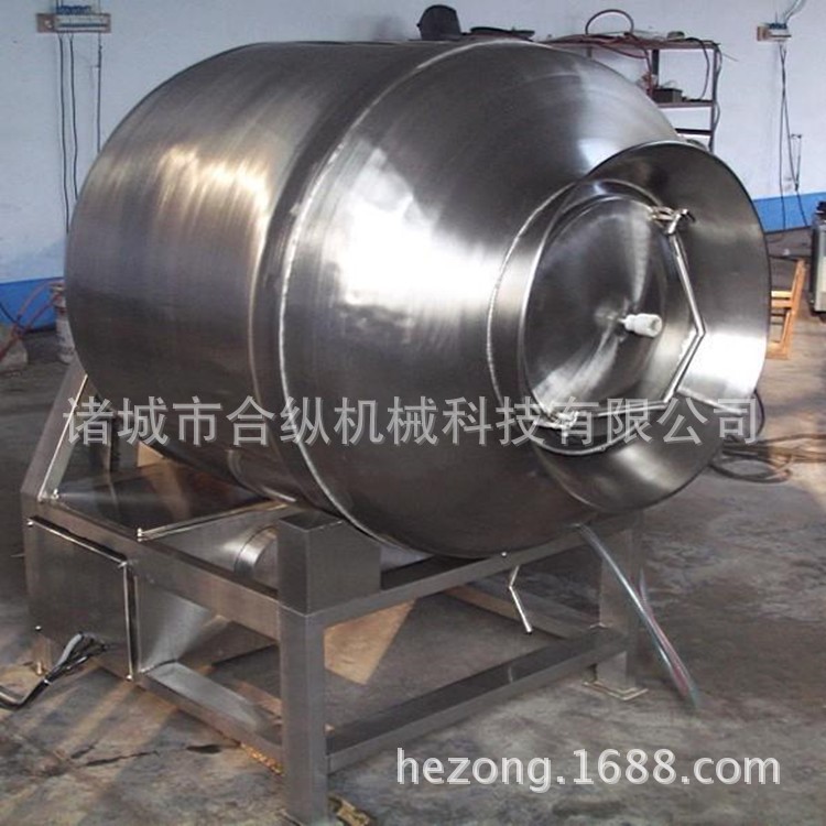 全自动真空滚揉机 变频调速滚揉机价格 不锈钢真空滚揉腌制设备