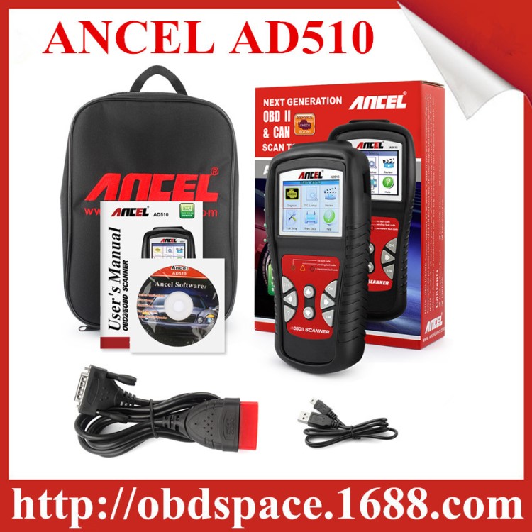 新款Ancel AD510 OBD2 OBD汽车工具通用汽车诊断扫描仪