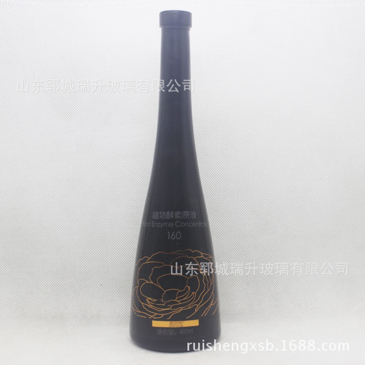 郓城瑞升玻璃产品 400ml洋酒瓶 酵素玻璃瓶  果酒瓶